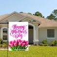 thumbnail image 2 of Happy Mothers Day Pink Tulips Garden Flag For Home Outdoor Garden Yard Decor 12x18 Inch, 2 of 5