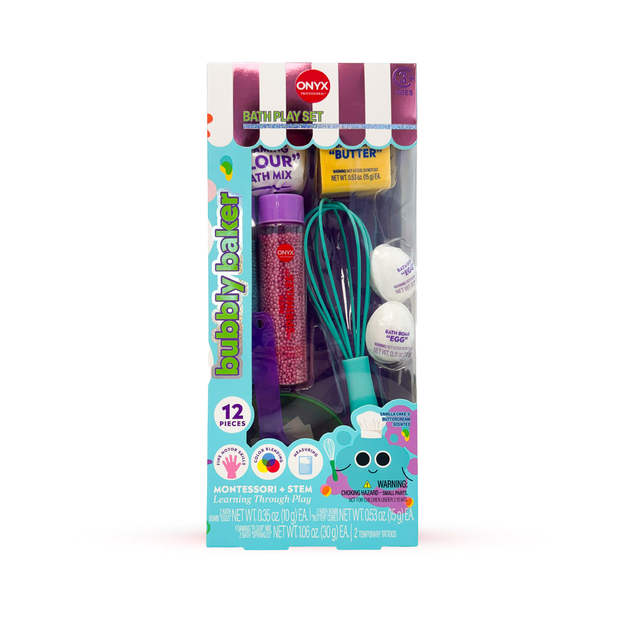 Onyx Bubbly Baker 12-Piece Bath Toy Set for Ages 3+ photo 1
