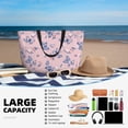thumbnail image 5 of Naloa Butterfly Large Capacity Beach Bag, Waterproof Sandproof Beach Swim Pool Bag Tote Bag for Women, 5 of 7