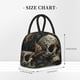 thumbnail image 2 of Balery Vintage Pattern Flower Skull Bolsa de Almuerzo para Mujeres, Caja de Almuerzo, Bolsa de Almuerzo Pequeña Impermeable, Tote de Almuerzo Reutilizable con Gran Capacidad, 2 of 6