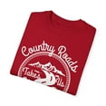 thumbnail image 3 of Novelty Country Roads Takes Us Home Farmer Men Women Funny Outdoor Adventure Cool Travel Gift Unisex Garment-Dyed T-shirt, 3 of 4