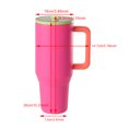 thumbnail image 2 of Taza termal del agua de la paja del acero inoxidable de la botella aislada 32/40oz para los deportes del coche, 2 of 8