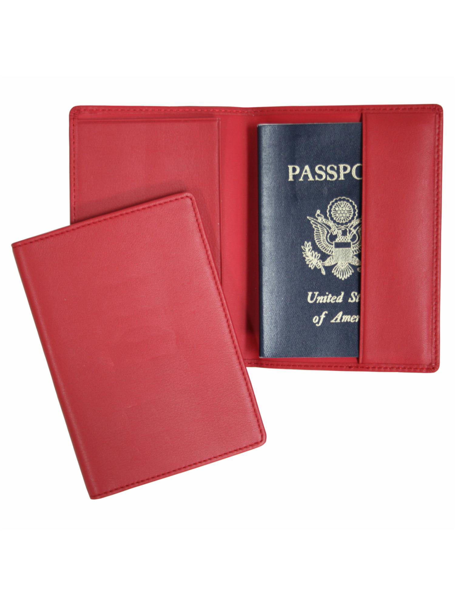 Sign Face Drawing Leather Passport Holder Cover Case Travel One Pocket