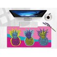thumbnail image 2 of Gaming Mouse Pad Large Bright Tropical Pineapples with NonSlip Base and Stitched Edges Ideal for Computer, Office, Keyboard, and Laptop Use Extend Your Desk Space (31.5"x15.7"), 2 of 6