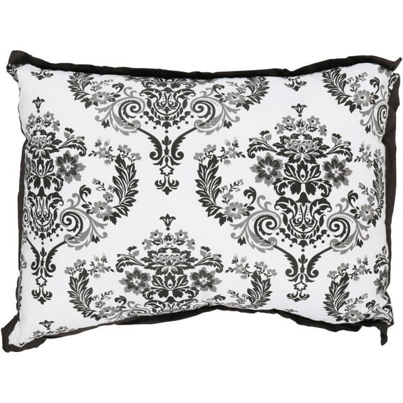 Bacati Classic Damask White/Black Decorative Pillow Bag