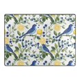 thumbnail image 4 of Ryvnso Bird and Blueberry Area Rug Floor Mats Non-Slip Home Carpet 80 x 58 inch, 4 of 7