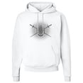 thumbnail image 2 of Inktastic Fencing Mask Foils Halftone Adult Hoodie Sweatshirt, 2 of 4