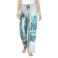 thumbnail image 2 of Kdxio Women's Comfy Stretch Let's go TravelPrint Drawstring Pajama Pants-X-Large, 2 of 9