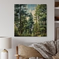 thumbnail image 2 of Designart "Green Pine Tree Emerald Euphony" Landscapes Print on Natural Pine Wood, 2 of 5
