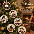 thumbnail image 4 of 6Pcs Christmas Wooden Ornaments DIY Pearl Diamond Painting Kit, Handmade Xmas Tree Decor for Holiday Craft Projects 08, 4 of 6