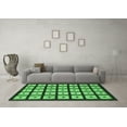 thumbnail image 3 of Ahgly Company Indoor Rectangle Abstract Emerald Green Modern Area Rugs, 2' x 4', 3 of 4
