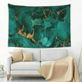 thumbnail image 3 of Easygdp Green Gold Glitter Tapestry Wall Hanging, Wall Tapestries for Bedroom Aesthetic Living Room Office Decor 60x40in, 3 of 8