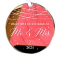 thumbnail image 2 of Wedding Gifts for Couples 2025 and Gifts Wedding Gifts for Bride Bridal Shower Gifts First Christmas Married Ornament 2025 Glass Ornament/ Christmas Ornaments Decoration 2, 2 of 7