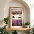 thumbnail image 4 of Provence Vintage Poster – Lavender Fields Illustration - Provence-Alpes-Côte d'Azur France Illustration Travel Poster Countryside Scenic Floral Rural Oak Framed Wall Art Print 20 x 30 inches, 4 of 59