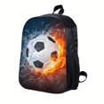 thumbnail image 2 of Burning Football Design American Football Backpack - Perfect for Teen Boys & Girls!, 2 of 5