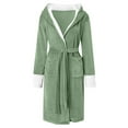 thumbnail image 5 of Lisingtool pajamas for women women winter lengthened shawl bathrobe home clothes long sleeved robe coat womens pajama sets mint green, 5 of 7