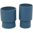 thumbnail image 6 of DecMode 14", 17"H Indoor Outdoor Blue Magnesium Oxide Planter (2 Count), 6 of 7