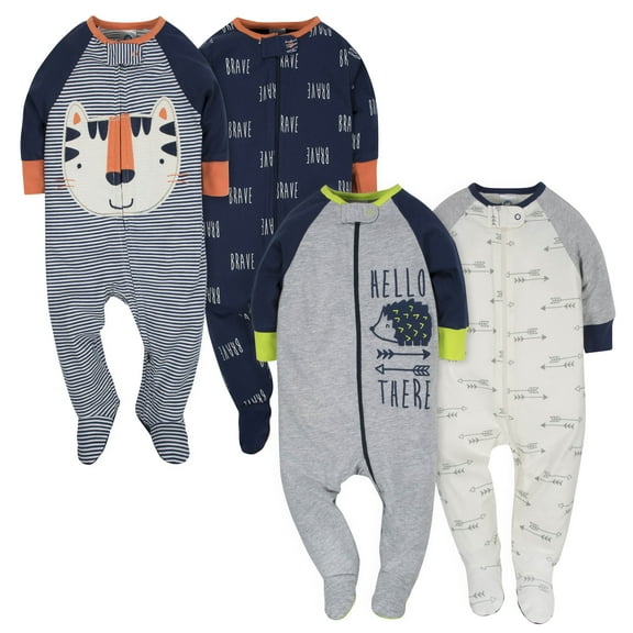 Gerber Baby Boys Sleep 'N Plays, 4 Pack