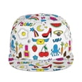 thumbnail image 2 of Fotbe Summer Flat Bill Visor Cap Classic Snapback Hat Polyester Foam Trucker Hat Trucker Cap Adjustable Baseball Cap, 2 of 9