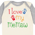 thumbnail image 4 of Inktastic I Love My Memaw Girls Long Sleeve Baby Bodysuit, 4 of 5