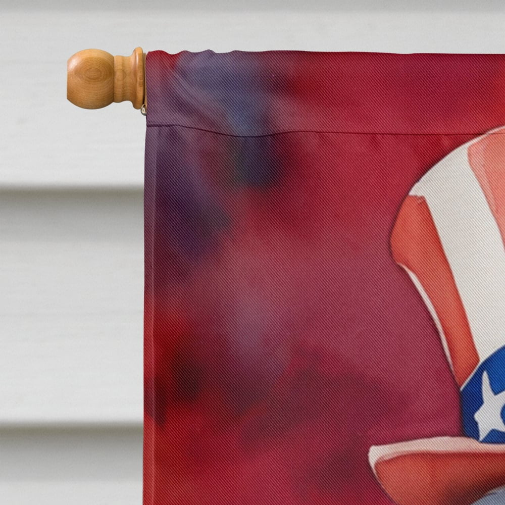 Tibetan Terrier Patriotic American House Flag 28 in x 40 in