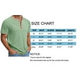 thumbnail image 6 of GENTS BLISS Henley Men Shirts Short Sleeve T shirts for Men Crew Neck Color Block Men Shirts, 6 of 6