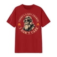 thumbnail image 3 of TrendOFT Unisex Graphic Tees Reversible Print Crew Neck Short Sleeve Casual Trendy Lightweight Tops Red XL, 3 of 3