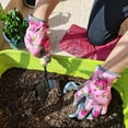 thumbnail image 5 of YARTTING Leather Gardening Gloves for Women, Flexible Breathable Garden Gloves, Thorn Proof Working Glove for Weeding, Digging and Pruning, Small Pink, 5 of 7