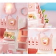 thumbnail image 2 of Composite Materials Such As Wood, Cloth, Dried Flowers, Etc. 3D DIY Wooden Doll House Miniature House Model LED Lights, Battery Box Switch AAA Battery X2 Not Included, 2 of 7