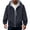 Black, variant on Men's Hooded Full Zip Softshell Jacket Water Resistant Warm Fall Winter Shell Coat for Cold Hiking Golf Travel Workout Casual Running Outdoor