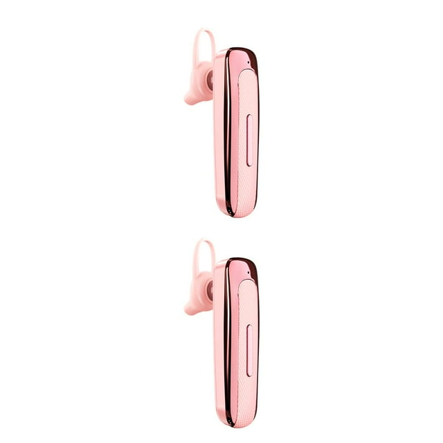 Methold Auricular compatible con Bluetooth Inalámbrico Auriculares con gancho para la oreja con cancelación de ruido A prueba de sudor Oro rosa 2piezas