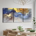 thumbnail image 3 of Hieng 3Pieces Canvas Wall Art Decor Modern Artwork Print Abstract Colorful Brushstrokes Landscape Painting Poster Wall Art for Living Room Home Decoration（Only canvas）, 3 of 6
