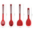thumbnail image 3 of Silicone Kitchenware Non-Stick Kitchen Cooking Utensils Lightweight Design Coated Pan Pot Safe Kitchen Gadgets  Black 1 Rice Scoop, 3 of 7