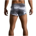 thumbnail image 4 of ZVNAΖH Mens Pajama Shorts, Men's Summer Casual Solid Color Satin Sleep Shorts, Super Soft Comfty Lounge Shorts Homewear, 4 of 4