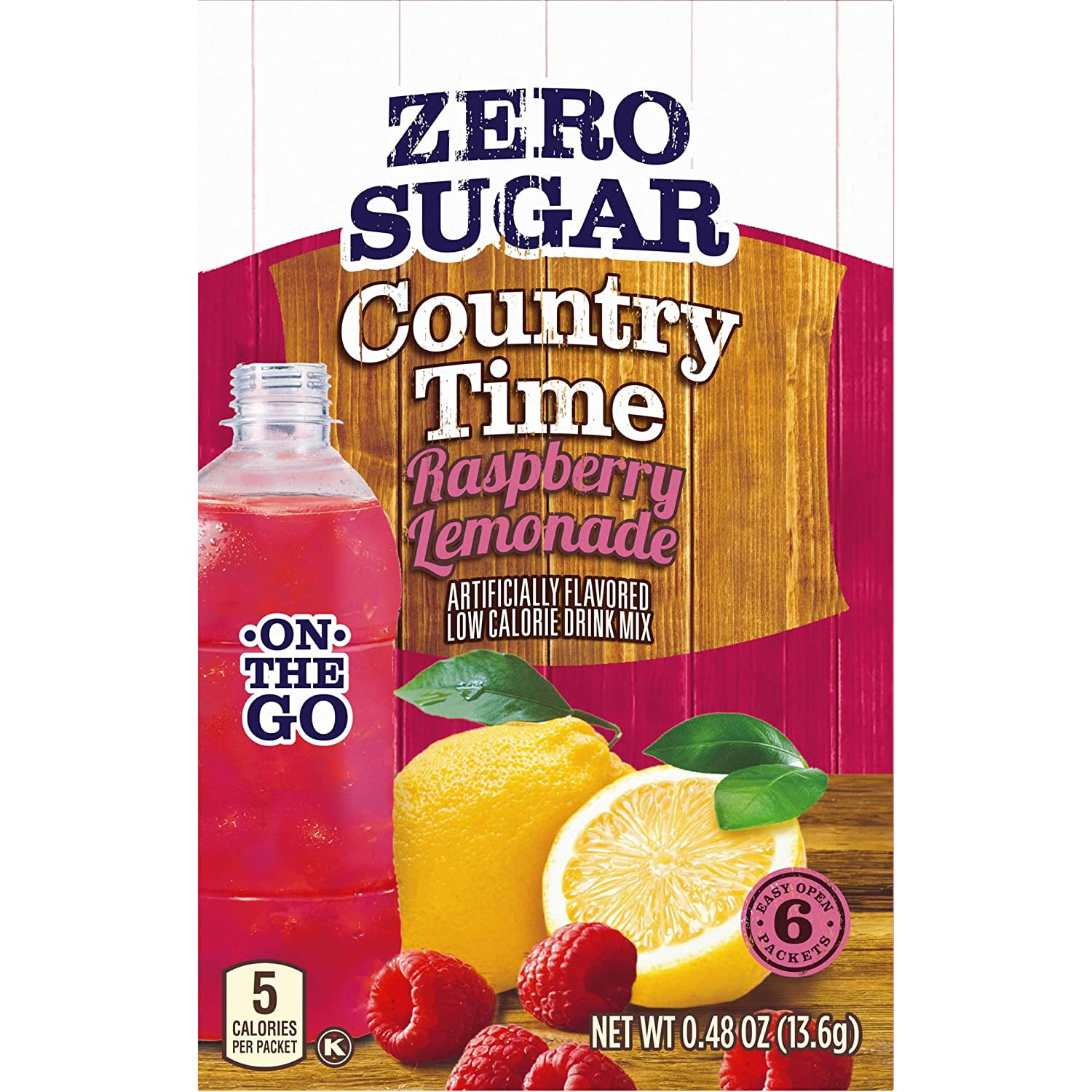 Country Time Sugar-Free Raspberry Lemonade On-The-Go Powdered Drink Mix ...