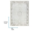 thumbnail image 4 of Livabliss x Our PNW Home Rainier Updated Traditional Washable Area Rug, 2' x 2'11", Light Gray, 4 of 9