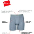 thumbnail image 2 of Hanes Men's Cool Dri Tagless Boxer Briefs With Comfort Flex Waistband, Multipack, 10 Pack - Marled Black/Gray Assorted , X-Large, 2 of 4