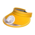 thumbnail image 1 of Sombrero de visera con ventilador Sombrero de ventilador de refrigeración Sombrero de ventilador de verano informal Sombrero de sol Ventilador Amarillo, 1 of 9