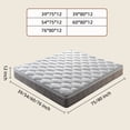 thumbnail image 6 of Mattress Hybrid Mattress Eurotop With Gel Memory Foam Motion Isolation Individually Wrapped Pocket Coils Pressure Relief Mattress, 6 of 8