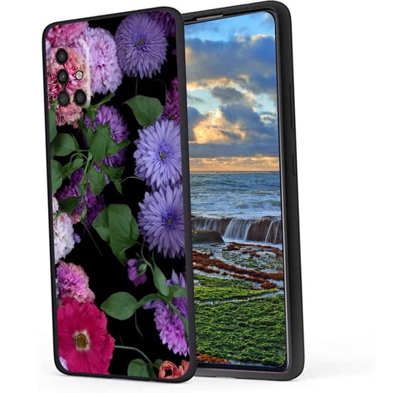Compatible with Samsung Galaxy A71 4G Phone Case, Flowers-5 Case Men Women, Flexible Silicone Shockproof Case for Samsung Galaxy A71 4G