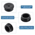 thumbnail image 3 of Uxcell 3 Pack Cable Cord Grommet, 1 1/8" Inch (28mm) Desk Grommet Flexible Rubber Grommets Wire Hole Cover Pass Through for Office Computer Desk Wire Organizer, Black, 3 of 7