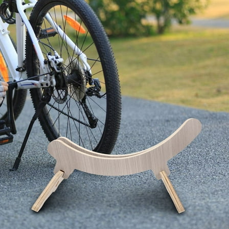 LRXIYODE 1Pcs Rectangular Wood Bicycle Work Stand for Indoor Cycling Parking Support 20.63X15.72X8.25In