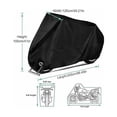thumbnail image 3 of Funda para motocicleta resistente a la intemperie, protector universal para todas las estaciones con costuras reforzadas a prueba de agua, fácil almacenamiento para uso en exteriores e interiores, XXL, 3 of 5