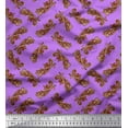 thumbnail image 1 of Soimoi Purple Rayon Fabric Artistic Paisley Decor Fabric Printed Yard 56 Inch Wide, 1 of 1