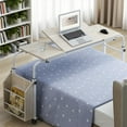 thumbnail image 6 of 31.5 in/47.24 in Overbed Table with Wheels, Bed Table with Adjustable Tilt Board and Wheels, Eating Desk, Cross-Bed Desk for Home, Hospital, 6 of 7