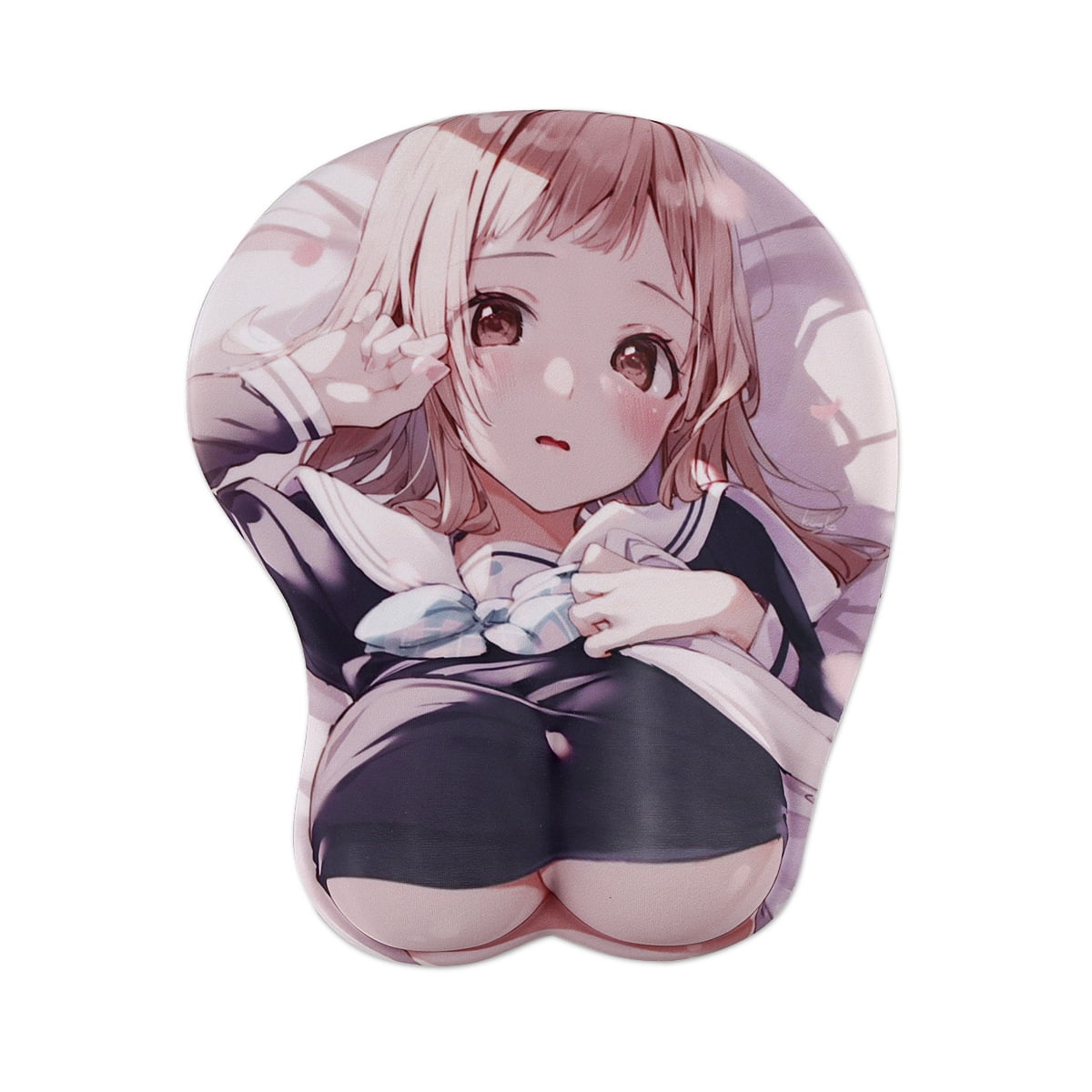 1200px x 1200px - Cute Soft Sexy Cartoon Girl 3D Big Breast Boobs Silicone Wrist Rest Support  Mouse Pad Mat Gaming Mousepad-RJ-030 - Walmart.com