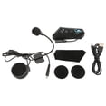 thumbnail image 1 of Auriculares para casco de motocicleta, auriculares Bluetooth para casco, auriculares multifuncionales para casco, intercomunicador impulsado por el rendimiento, 1 of 8