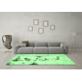 thumbnail image 3 of Ahgly Company Indoor Square Solid Emerald Green Modern Area Rugs, 4' Square, 3 of 4
