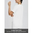 thumbnail image 3 of BALEAF Women's Workout Shirts Yoga Work Out Tops Short Sleeve Athletic Running Gym Exercise Loose Fit Clothes White L, 3 of 6