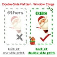 thumbnail image 2 of 82PCS Christmas Snowflake Window Clings Stickers for Glass, Xmas Decals Christmas Decorations Indoor Holiday Snowflake Santa Claus Reindeer Decals for Party, 2 of 7